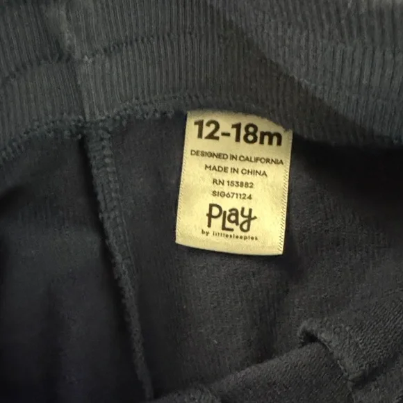 Little Sleepies- 12-18 months, Navy Blue Kids Jogger Pants. - Picture 2 of 4